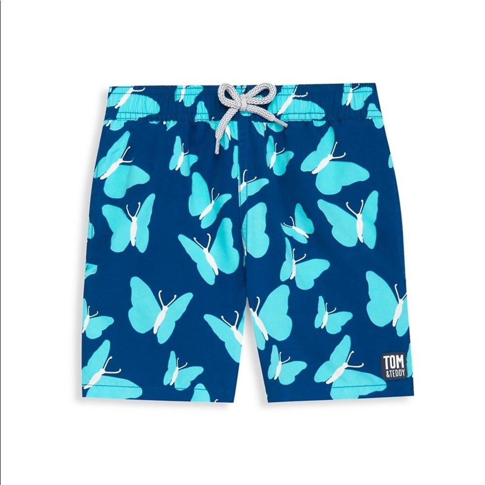 Tom & Teddy butterfly swim trunks, boys size 5/6